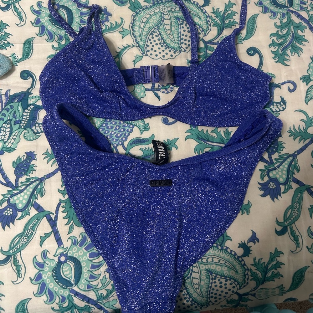 Triangl Blue sparkle set